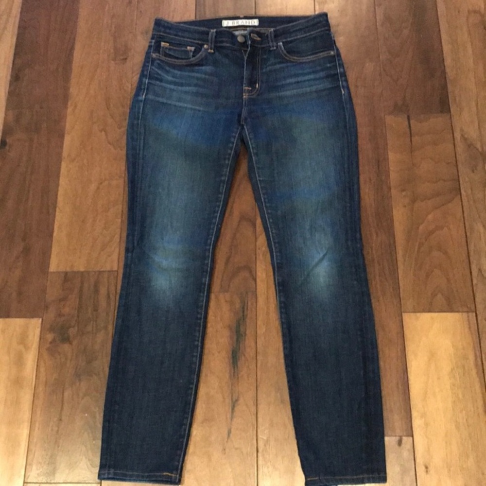 J Brand Mid Rise Skinny Leg Jeans in Dark Vintage, Size 27